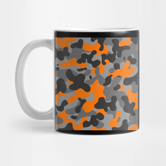 Orange Camouflage Pattern by APSketches